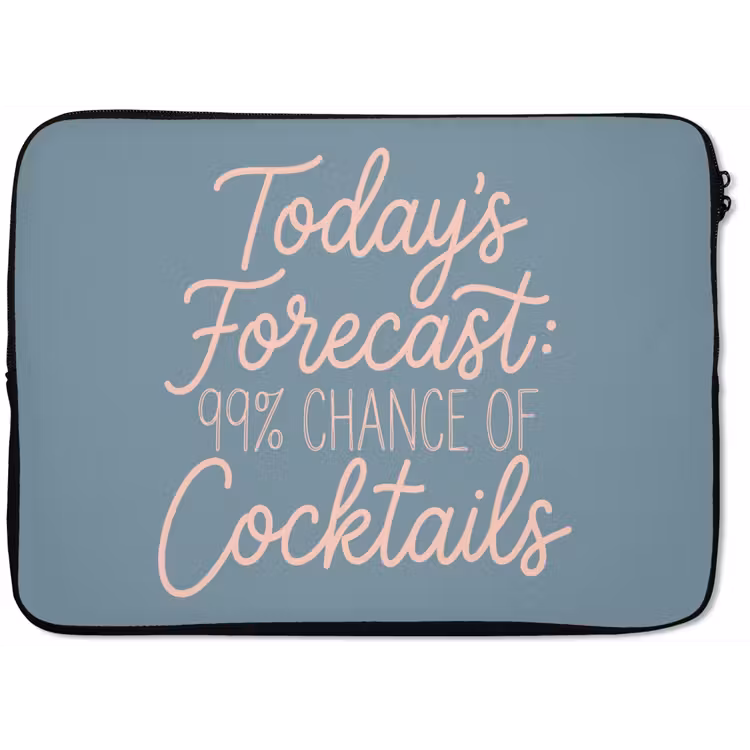 Laptophoes - Today's Forecast - Cocktails - Blauw — 1