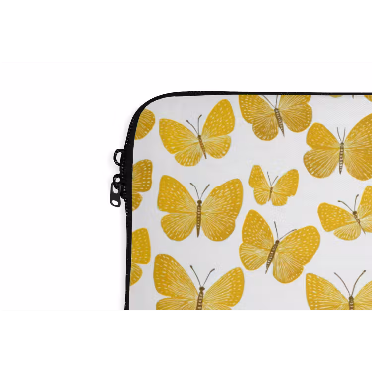 Laptophoes - Vlinders - Botanisch - Illustratie - Geel - Wit — 6