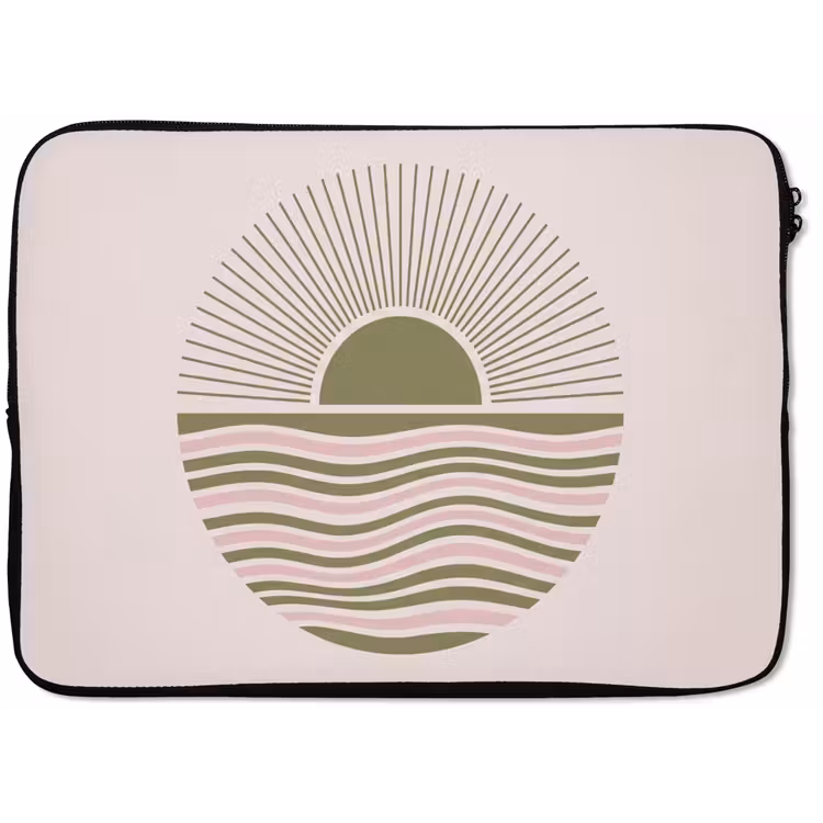 Laptophoes - Zon - Zee - Abstract - Modern - Roze — 1