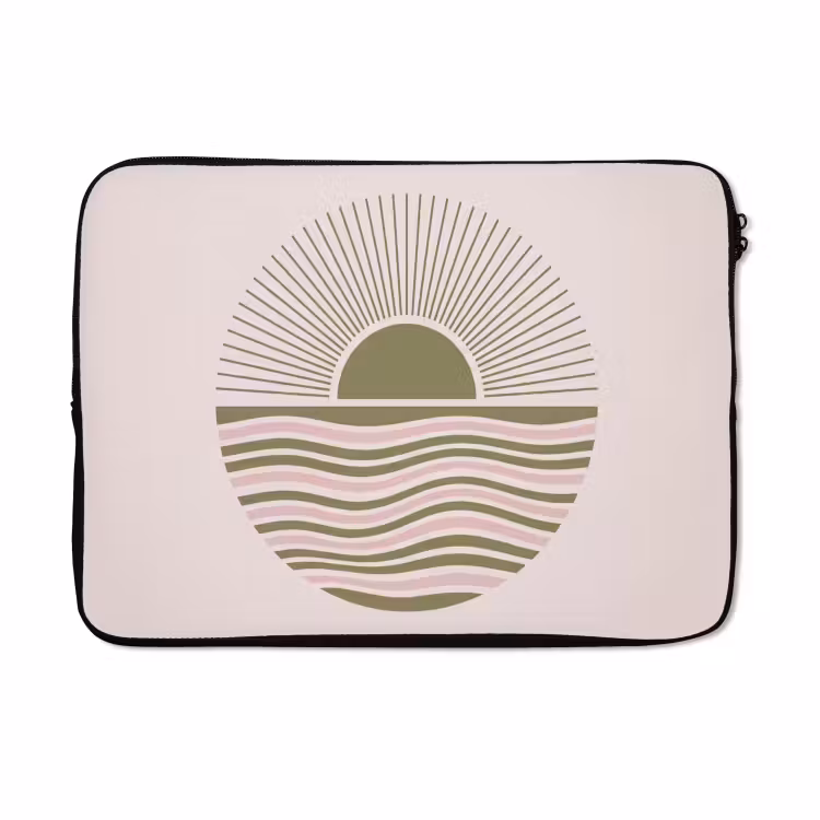 Laptophoes - Zon - Zee - Abstract - Modern - Roze — 5
