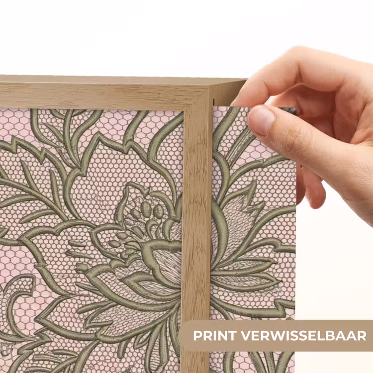 Lightbox - Wandlamp - Bloemen - Kant - Patroon - Klassiek - Groen — 5