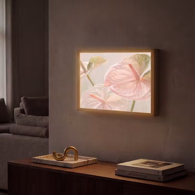 Lightbox - Wandlamp - Bloemen - Pastel - Abstract - Natuur - Groen — 2