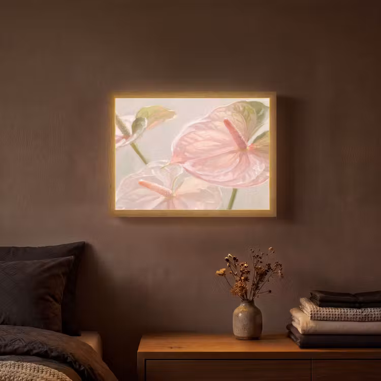 Lightbox - Wandlamp - Bloemen - Pastel - Abstract - Natuur - Groen — 3