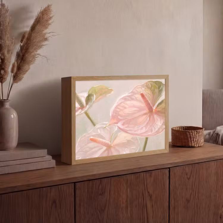 Lightbox - Wandlamp - Bloemen - Pastel - Abstract - Natuur - Groen — 4