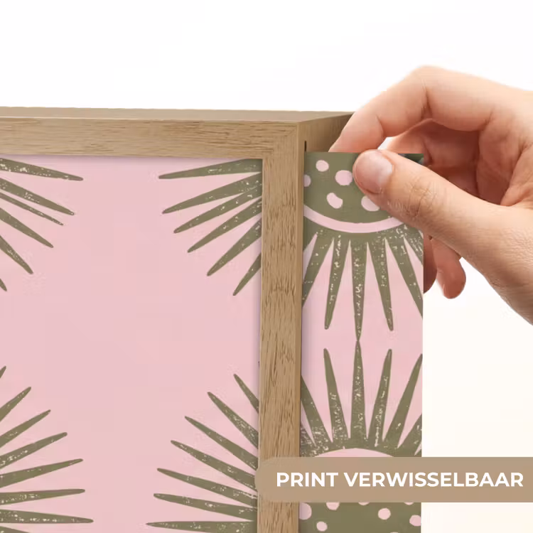Lightbox - Wandlamp - Bloemen - Patroon - Abstract - Roze - Groen — 5