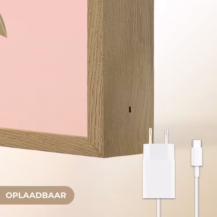 Lightbox - Wandlamp - Boom - Palm - Natuur - Illustratie - Roze — 7