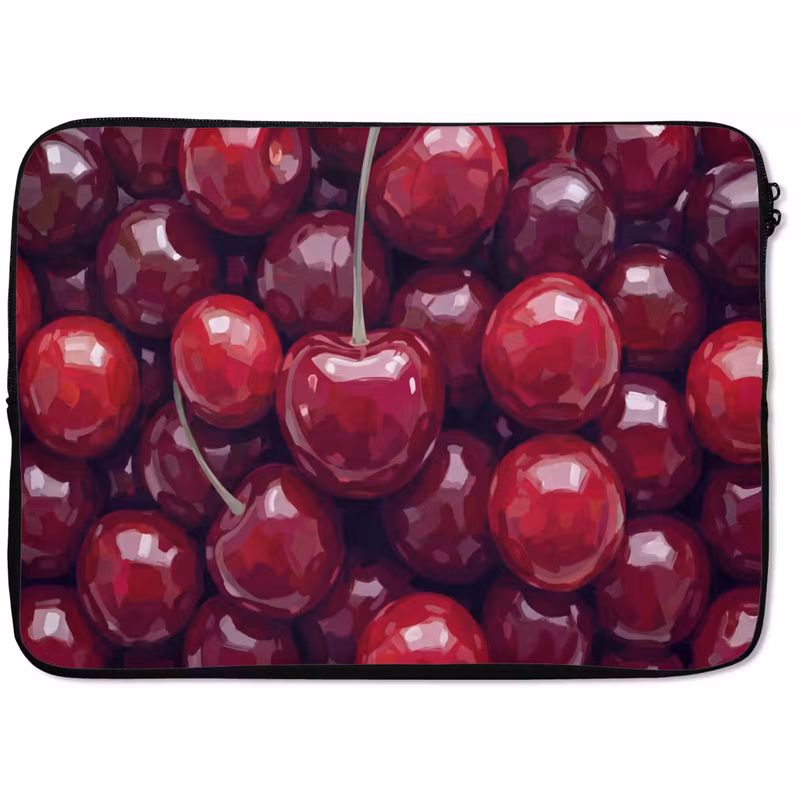 Laptophoes - Fruit - Kersen - Eten - Modern - Rood — 1
