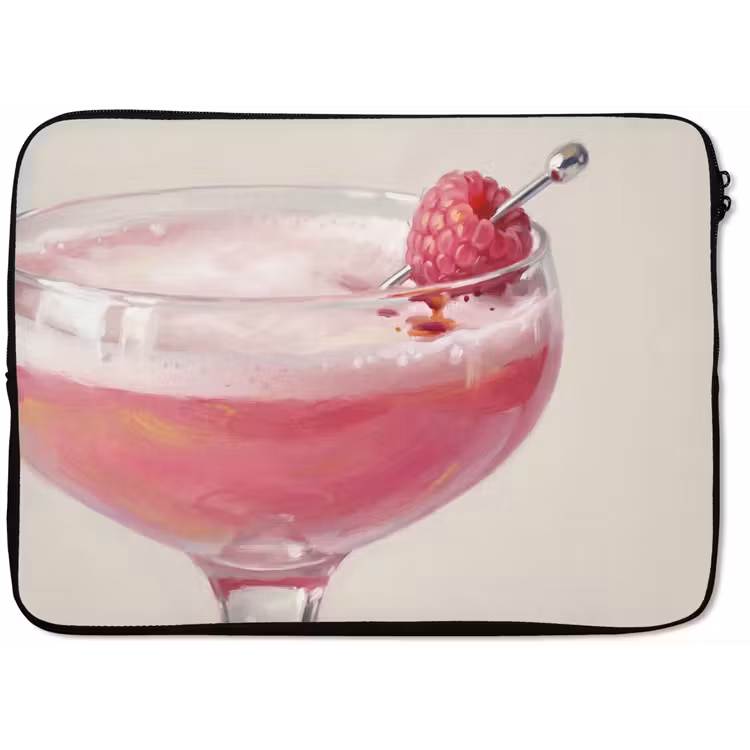 Laptophoes - Cocktail - Framboos - Drank - Modern - Roze — 1
