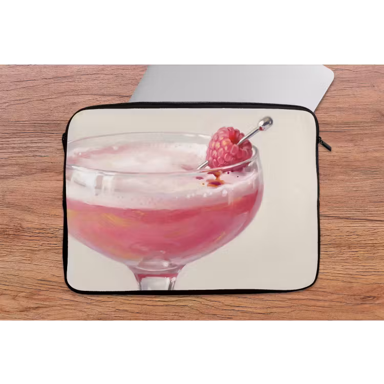 Laptophoes - Cocktail - Framboos - Drank - Modern - Roze — 2
