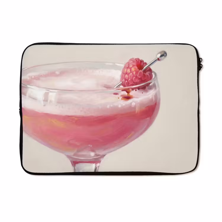 Laptophoes - Cocktail - Framboos - Drank - Modern - Roze — 5