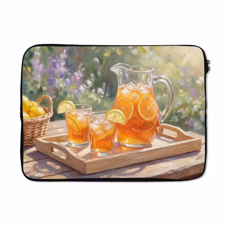 Laptophoes - Drank - Citroen - Zomer - Tuin - Geel — 5