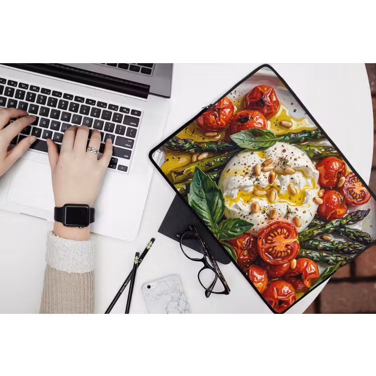 Laptophoes - Eten - Groenten - Kaas - Modern - Vers — 3