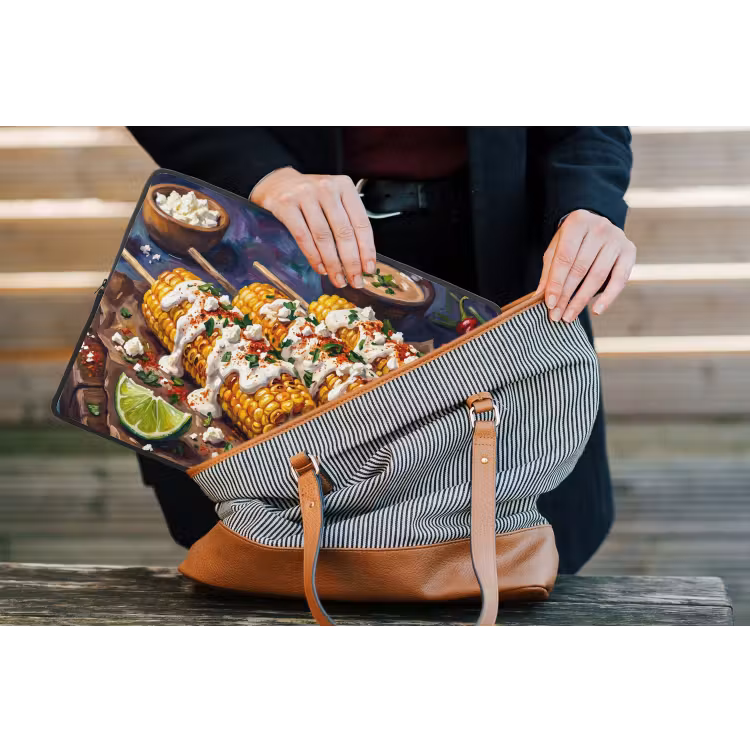 Laptophoes - Eten - Maïs - Saus - Geschilderd - Geel — 4