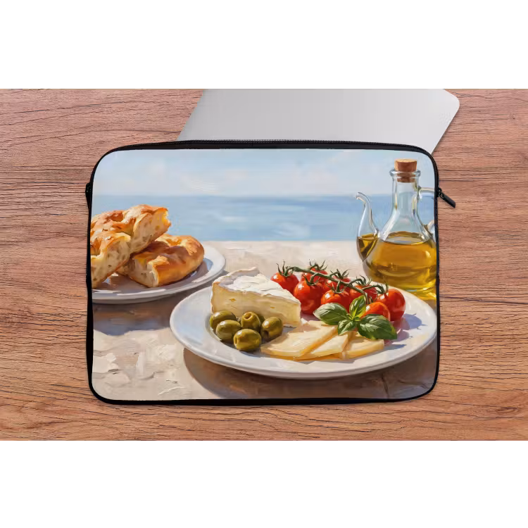 Laptophoes - Eten - Middellandse Zee - Natuur - Geschilderd — 2