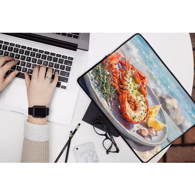 Laptophoes - Eten - Zee - Kust - Modern - Blauw — 3
