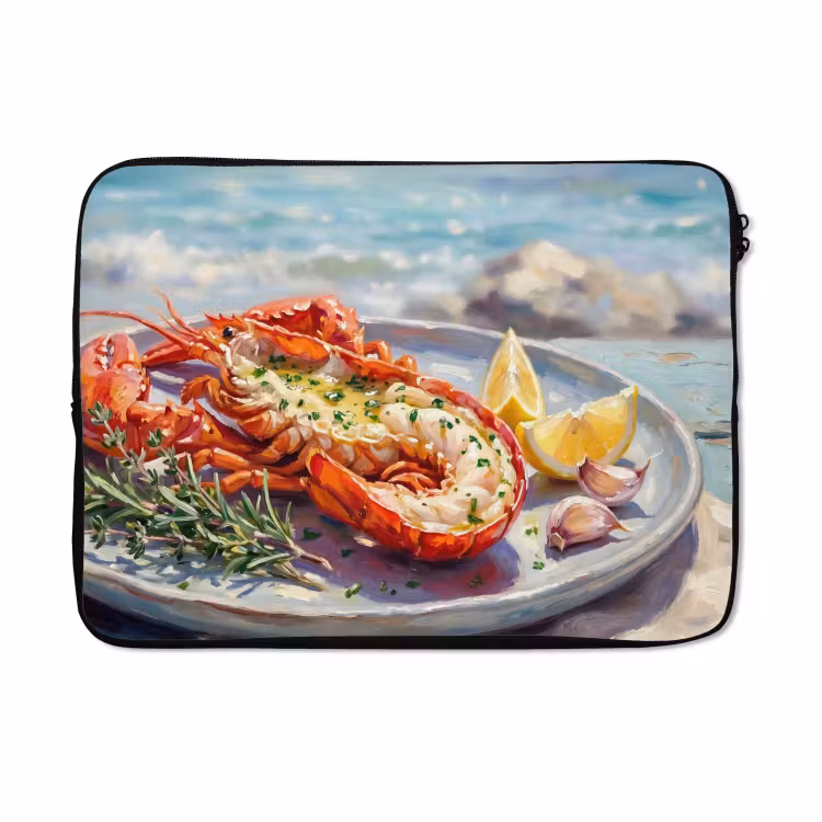 Laptophoes - Eten - Zee - Kust - Modern - Blauw — 5