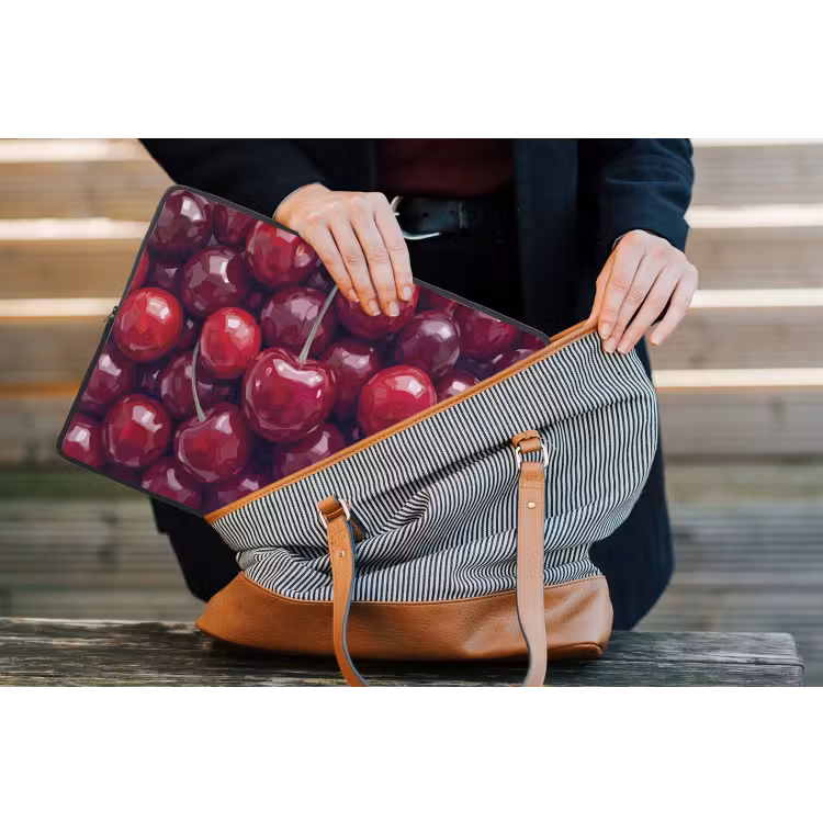 Laptophoes - Fruit - Kersen - Eten - Modern - Rood — 4