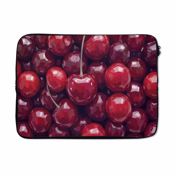 Laptophoes - Fruit - Kersen - Eten - Modern - Rood — 5