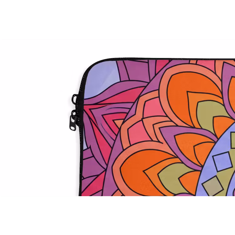 Laptophoes - Mandala - Cirkel - Abstract - Kleurrijk - Patroon — 6