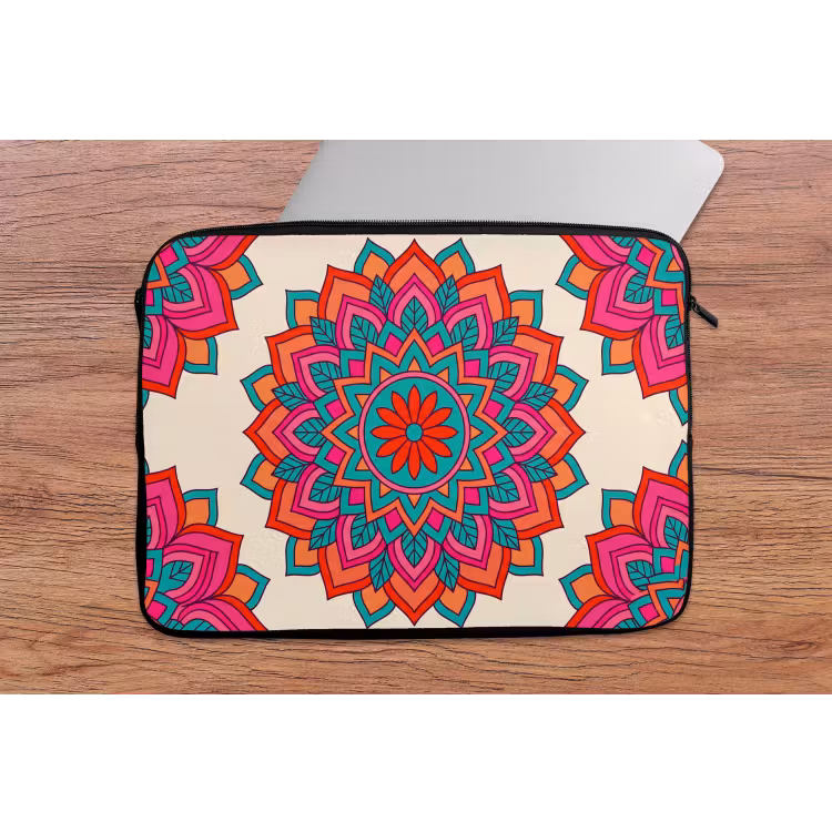 Laptophoes - Mandala - Patroon - Abstract - Kleurrijk - Modern — 2