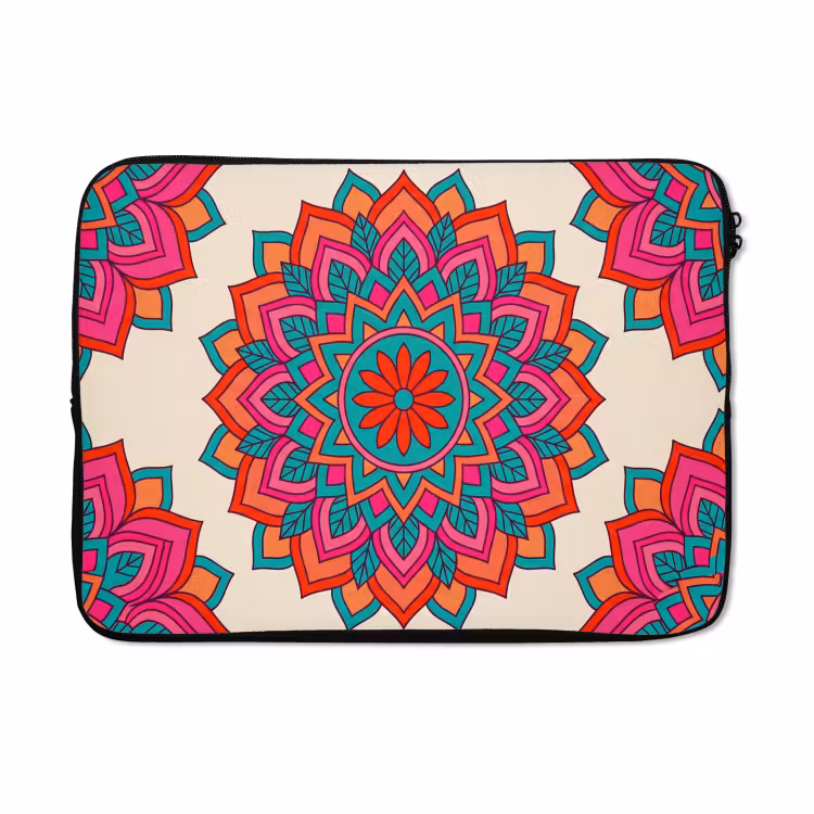 Laptophoes - Mandala - Patroon - Abstract - Kleurrijk - Modern — 5