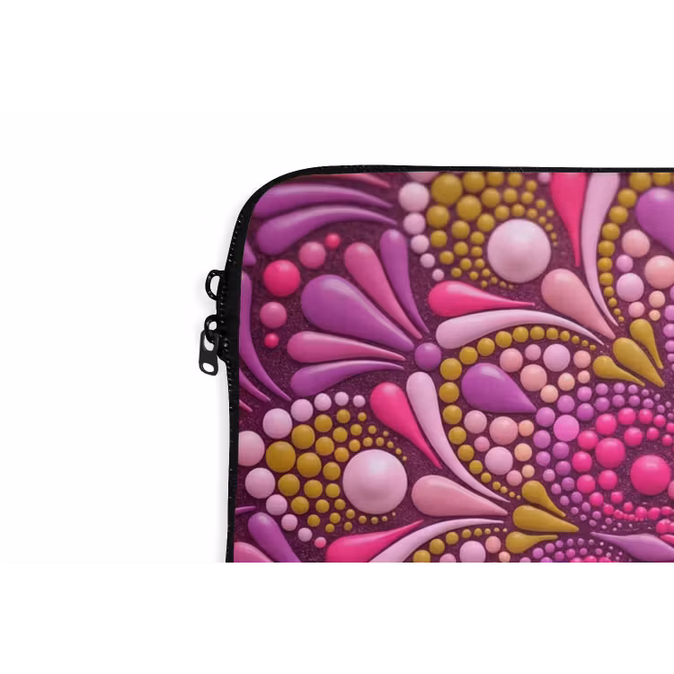 Laptophoes - Patroon - Stippen - Abstract - Kleurrijk — 6