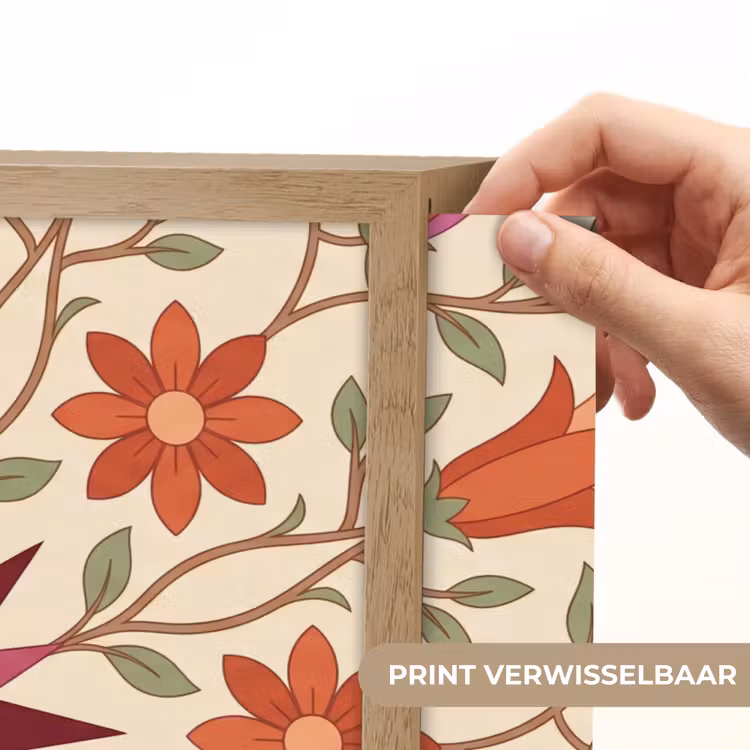 Lightbox - Wandlamp - Bloemen - Mandala - Decoratief - Rood — 5
