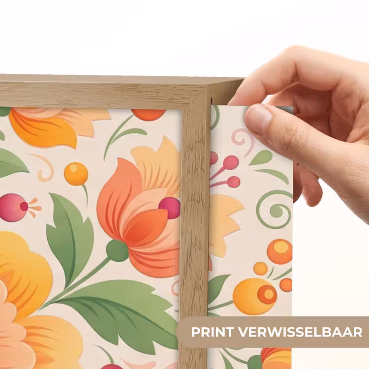 Lightbox - Wandlamp - Bloemen - Patroon - Decoratief - Oranje — 5