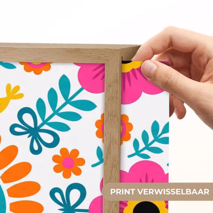 Lightbox - Wandlamp - Bloemen - Vogel - Patroon - Kleurrijk - Modern — 5