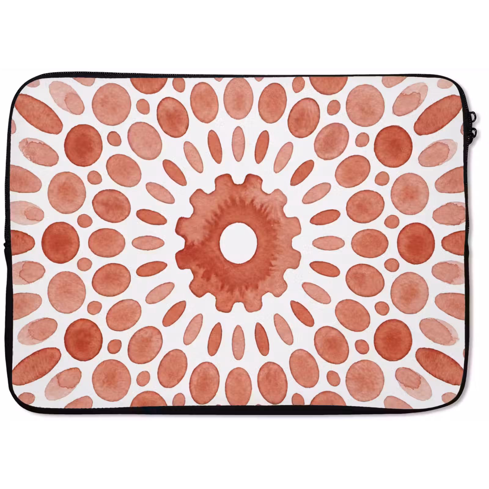 Laptophoes - Patroon - Cirkels - Abstract - Modern - Rood — 1