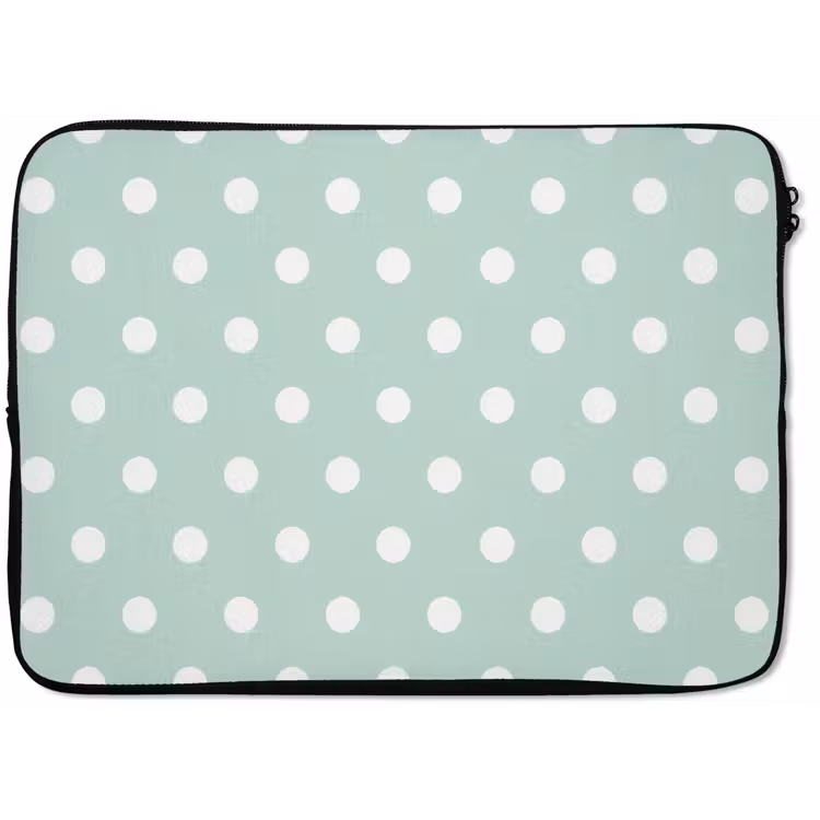 Laptophoes - Klassiek - Polka - Groen — 1
