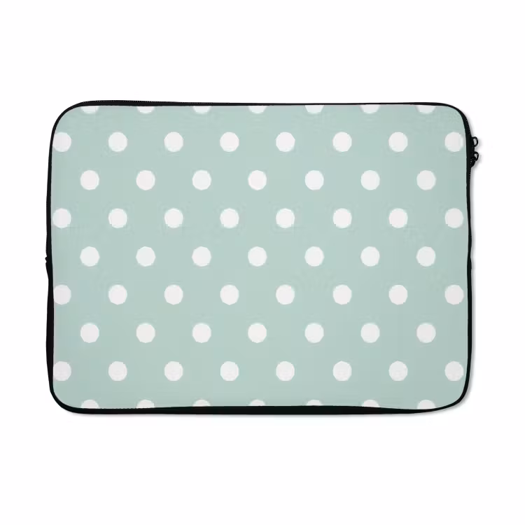 Laptophoes - Klassiek - Polka - Groen — 5