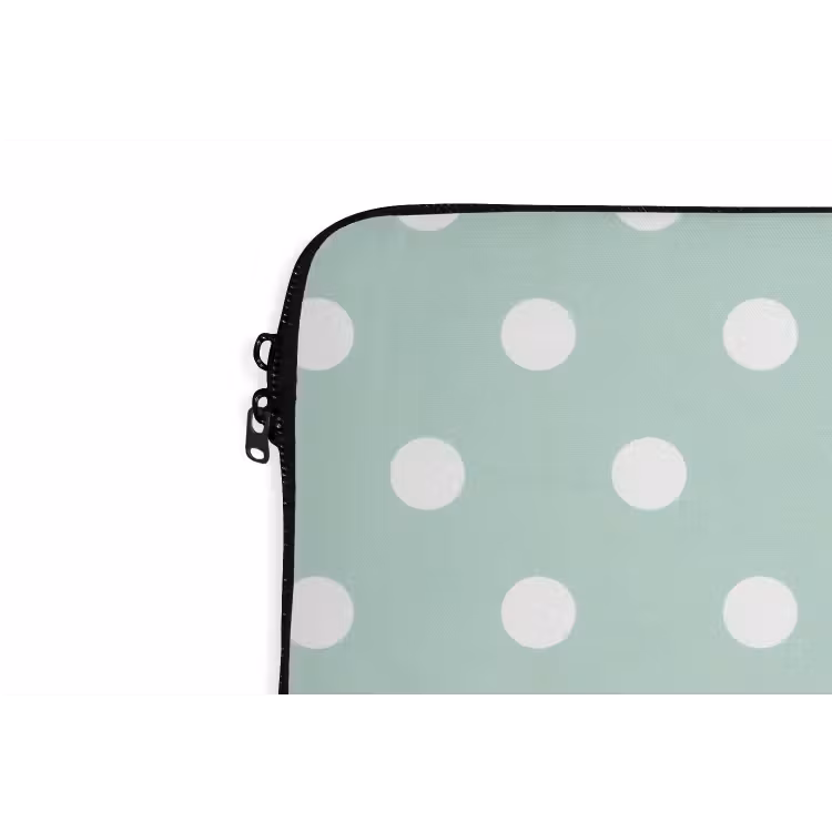 Laptophoes - Klassiek - Polka - Groen — 6