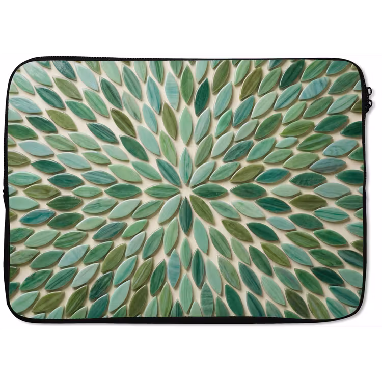 Laptophoes - Patroon - Blad - Groen - Abstract — 1