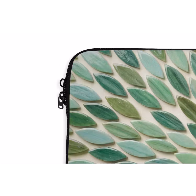 Laptophoes - Patroon - Blad - Groen - Abstract — 6
