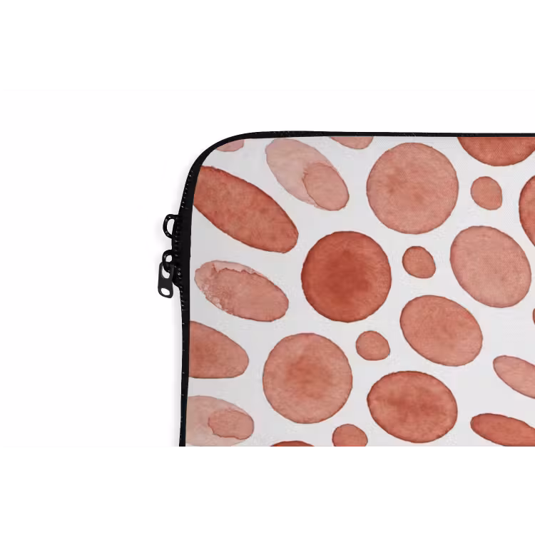 Laptophoes - Patroon - Cirkels - Abstract - Modern - Rood — 6