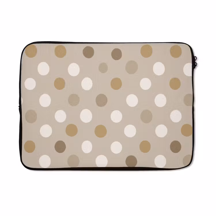 Laptophoes - Polka - Dots - Beige — 5