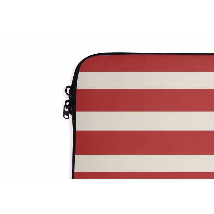 Laptophoes - Strepen - Patroon - Rood — 6