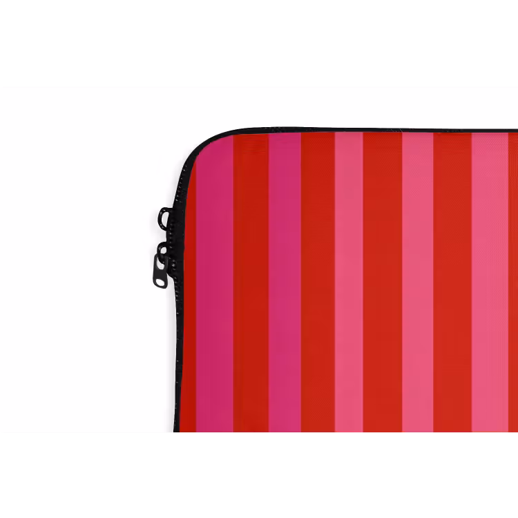 Laptophoes - Verticaal - Strepen - Roze — 6