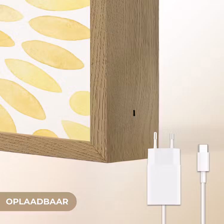 Lightbox - Wandlamp - Abstract - Geometrisch - Stralend - Geel — 7