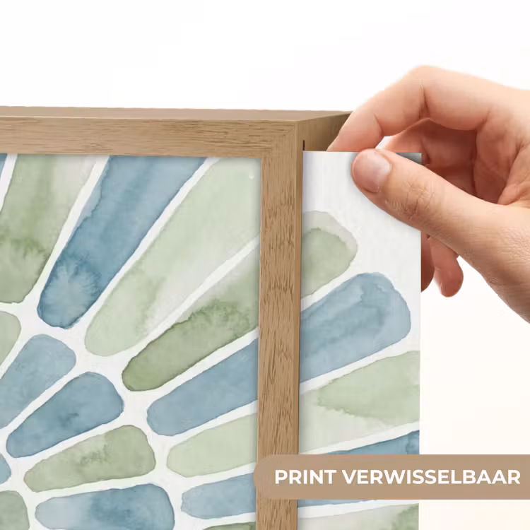 Lightbox - Wandlamp - Abstract - Spiraal - Patroon - Modern - Blauw-Groen — 5