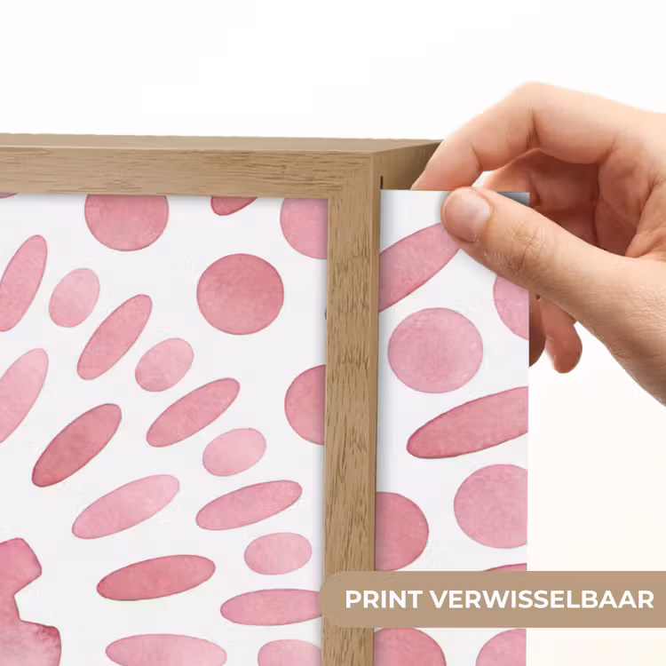 Lightbox - Wandlamp - Abstract - Vormen - Patroon - Aquarel - Roze — 5