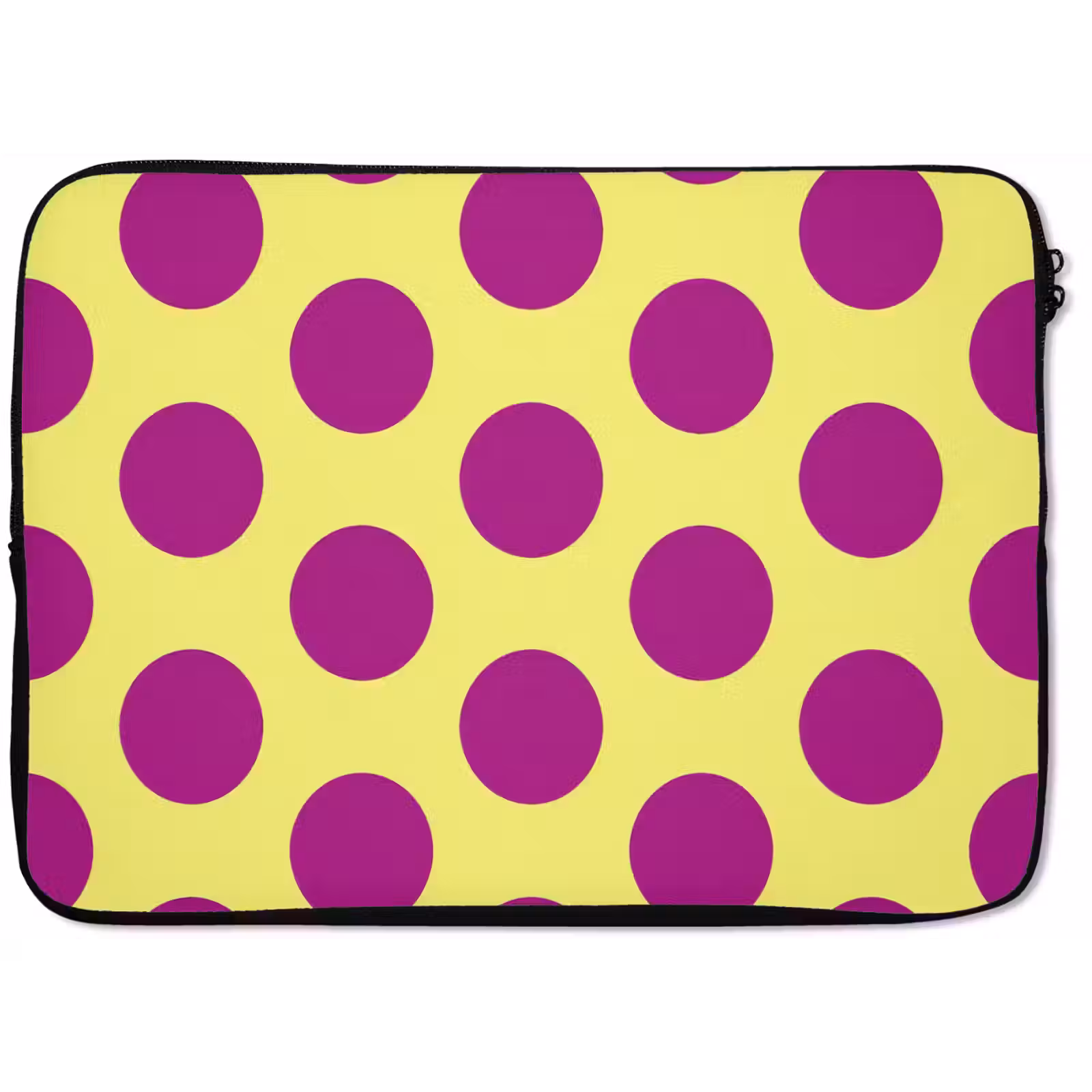 Laptophoes - Dots - Klassiek - Geel — 1