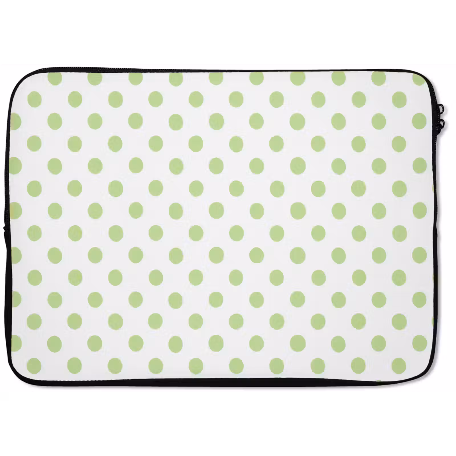 Laptophoes - Dots - Klassiek - Groen — 1
