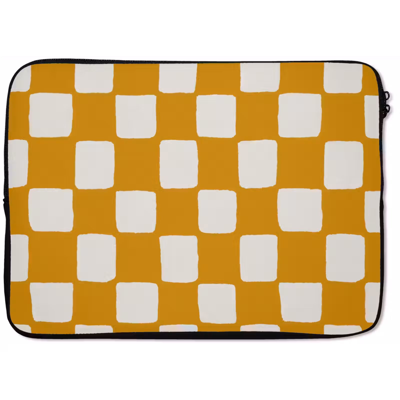 Laptophoes - Grafisch - Patroon - Oker — 1