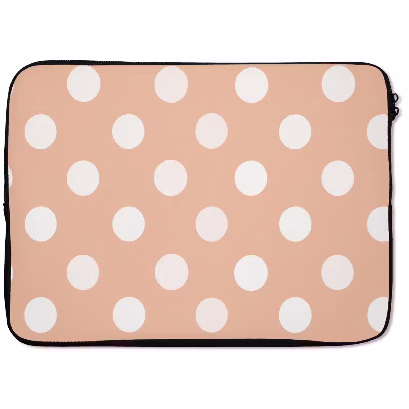 Laptophoes - Klassiek - Polka - Perzik — 1