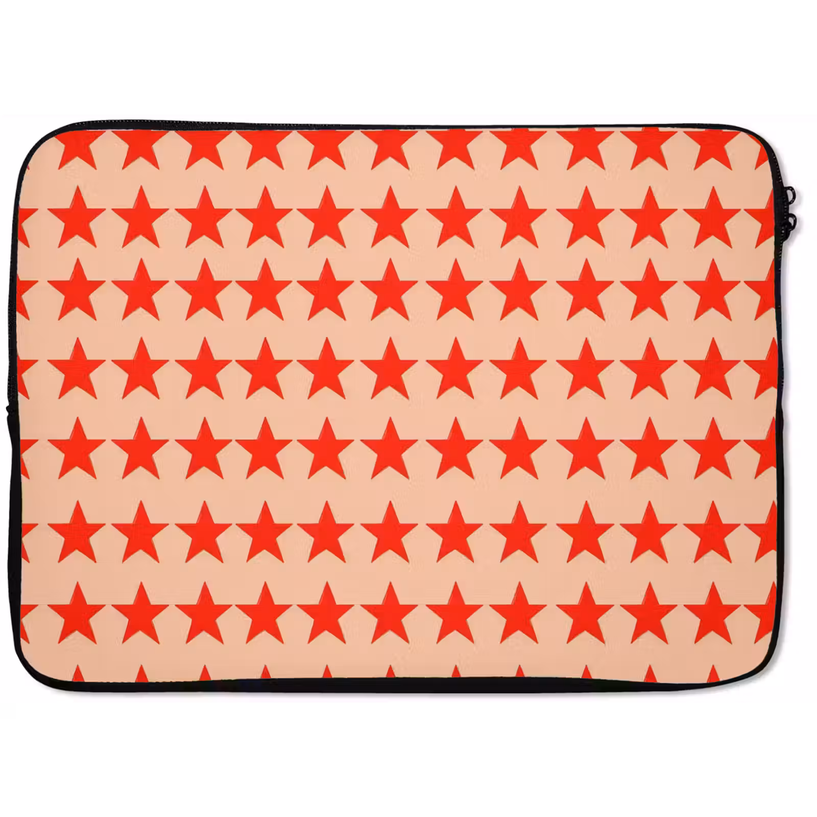 Laptophoes - Patroon - Sterren - Rood — 1