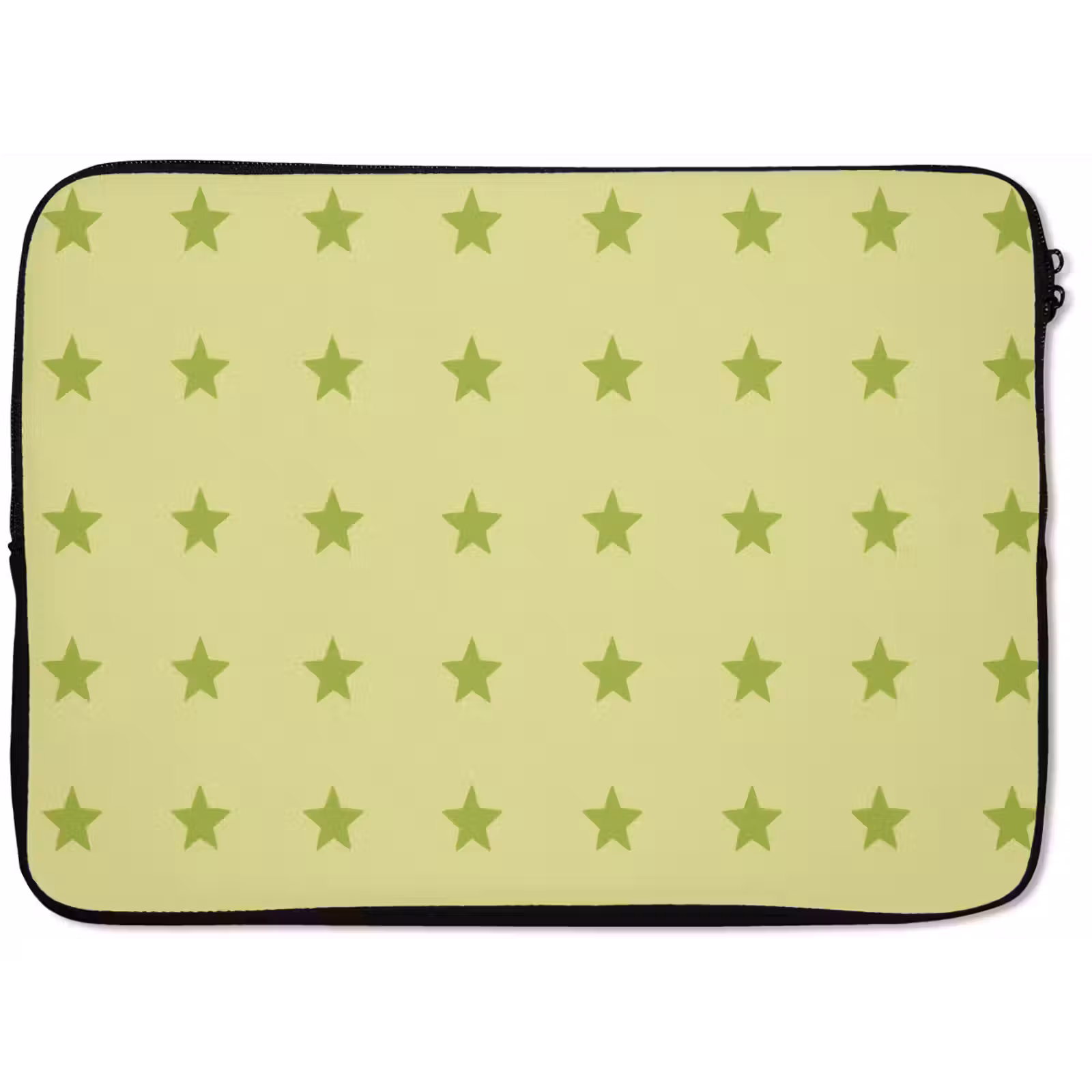 Laptophoes - Sterren - Patroon - Groen — 1