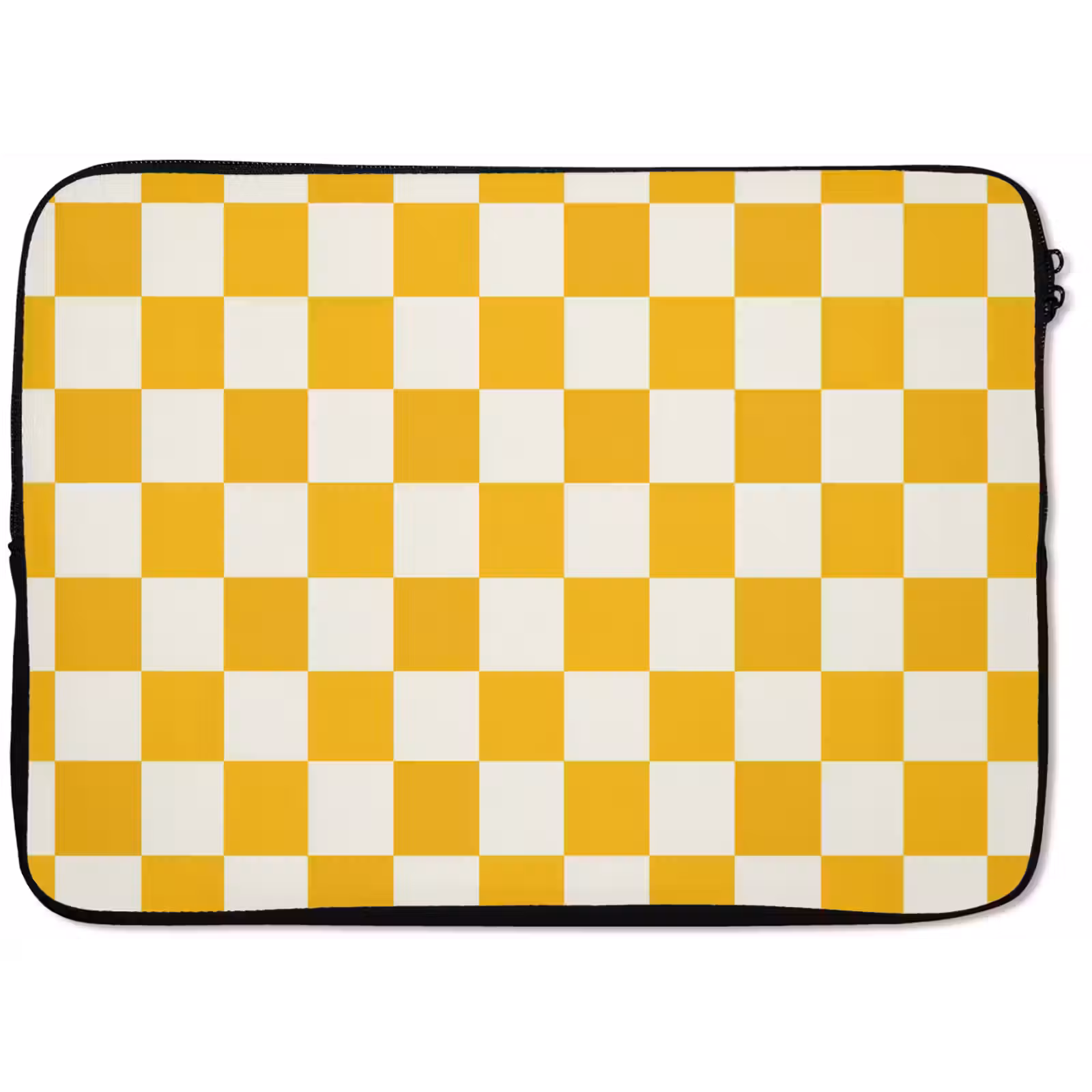 Laptophoes - Traditioneel - Patroon - Geel — 1