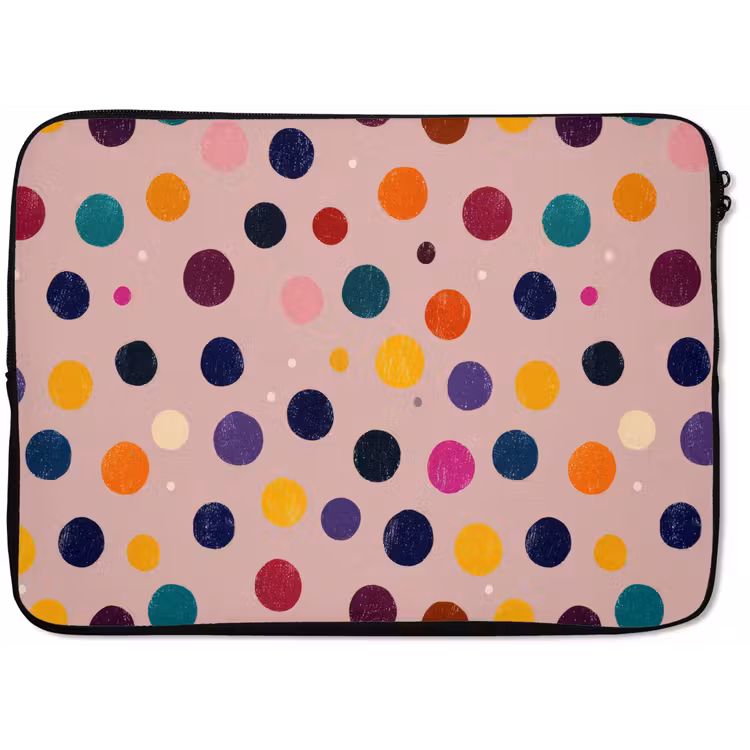 Laptophoes - Cirkels - Patroon - Kleurrijk — 1